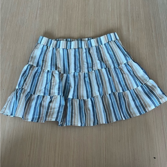 Women's Altard State Striped Ruffle Skirt - Picture 2 of 7